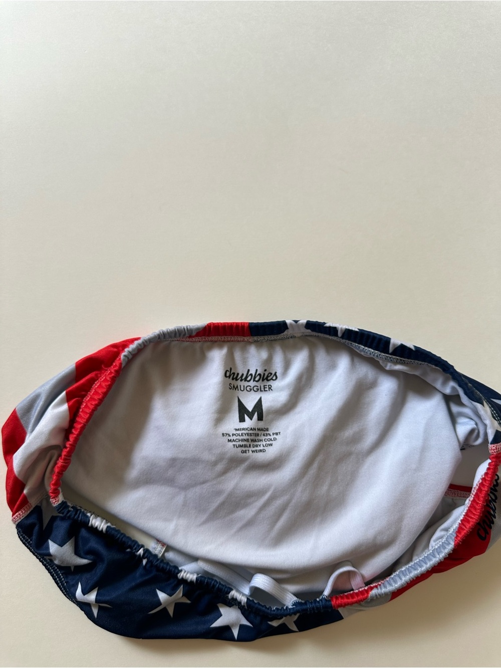 Chubbies American Flag Bald Eagle Smuggler Tear Away Swim Trunk Set - Picture 12 of 13
